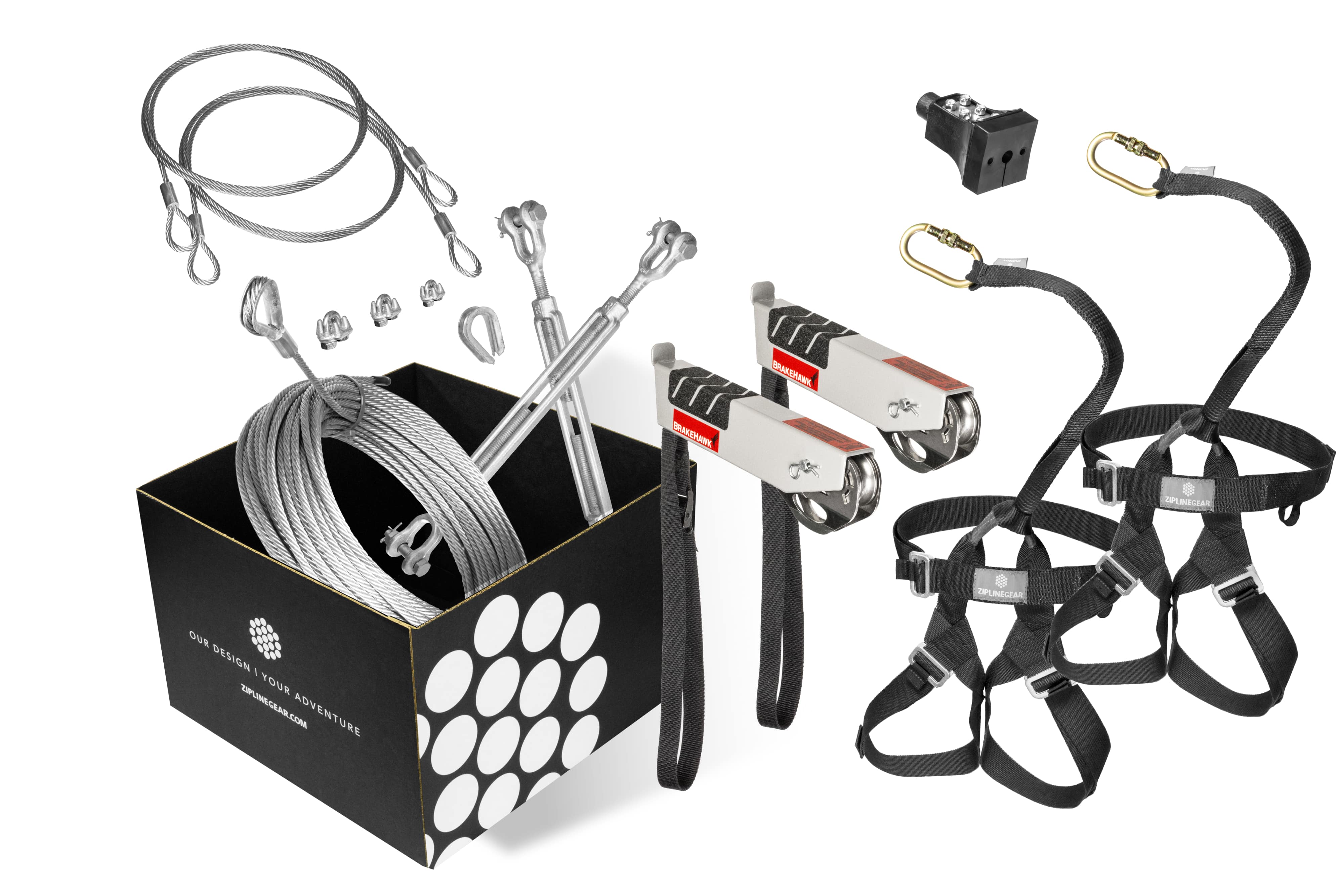 Brakehawk Kit dual rider setup with cable