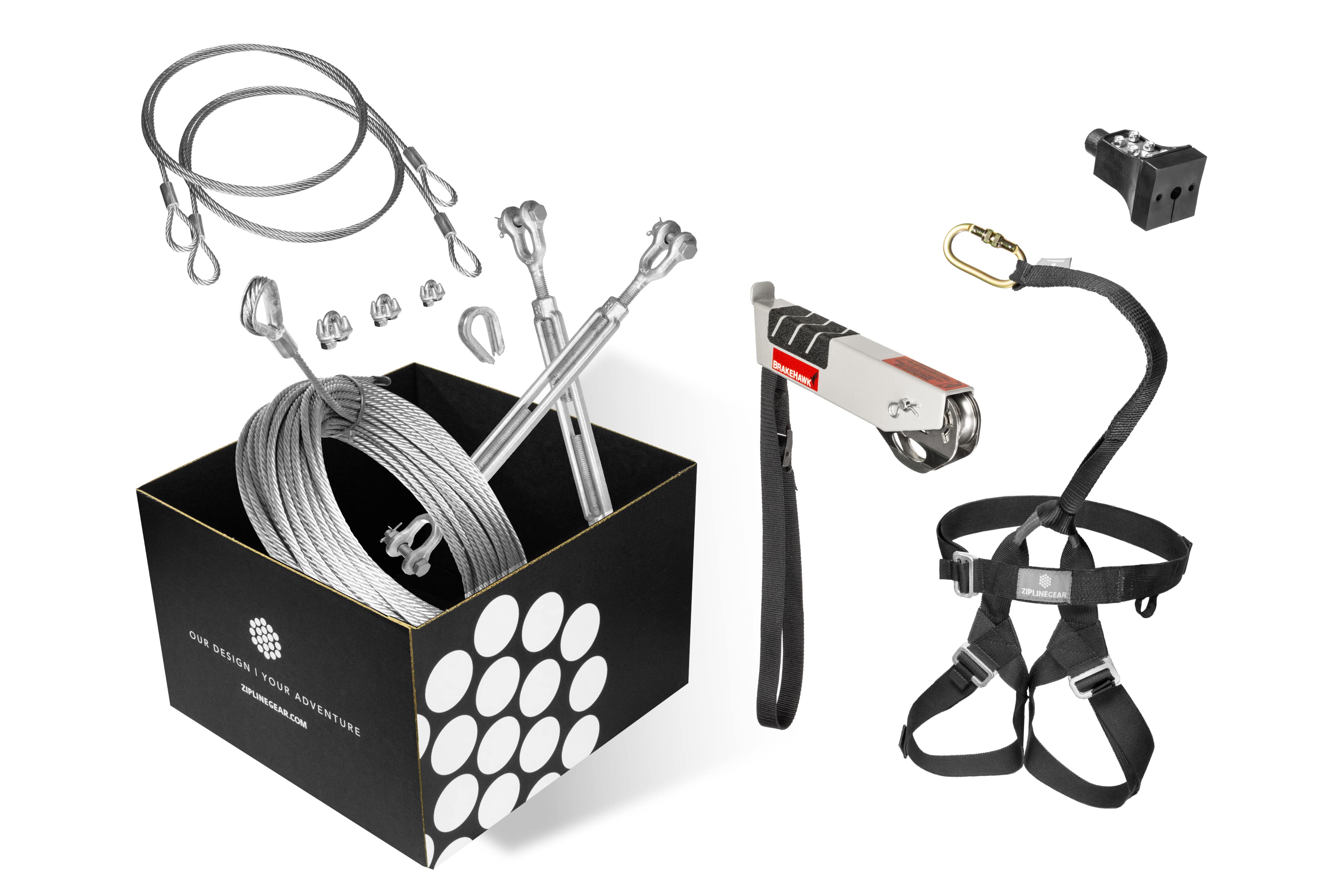 Brakehawk Kit single rider setup with cable