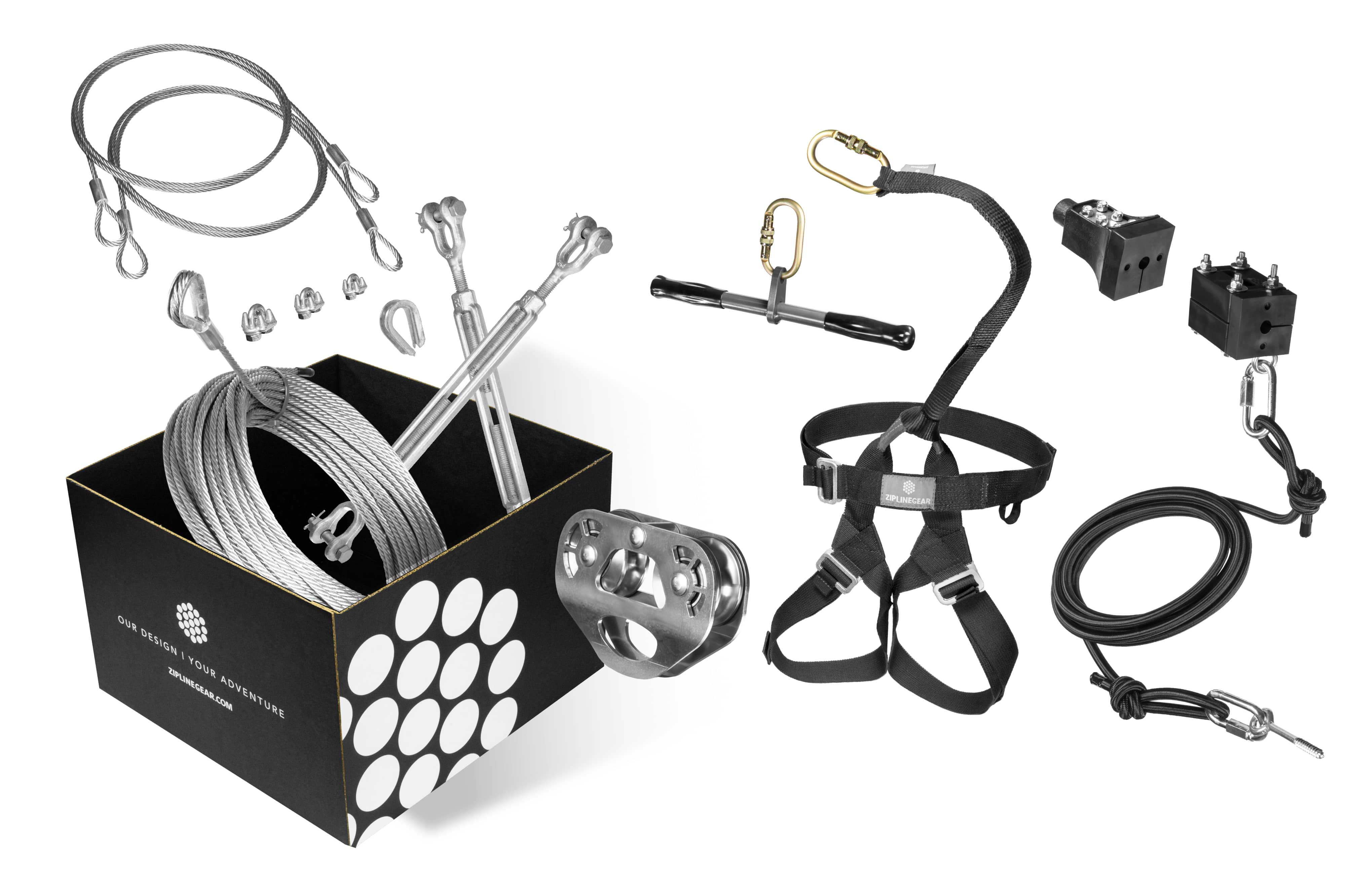 Rogue Series Zip Line Kit Expanded Parts